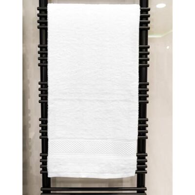 Jenny Sesal Asciugamano da bagno grande tinta unita, telo bagno, 90x140 cm. Con spugna proveniente dal Portogallo (Bianco) Jenny Sesal Asciugamano da bagno grande tinta unita, telo bagno, 90x140 cm. Con spugna proveniente dal Portogallo (Bianco)