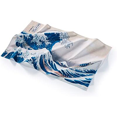 MuseARTa Asciugamano da spiaggia unisex con motivo Great Wave dell'artista Katsushika Hokusai, in cotone, dimensioni 108 x 180 cm MuseARTa Asciugamano da spiaggia unisex con motivo Great Wave dell'artista Katsushika Hokusai, in cotone, dimensioni 108 x 180 cm