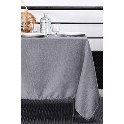 Stof Louly Casa Tovaglia modello Bea, 140 x 200 cm, 100% poliestere, colore: Grigio Stof Louly Casa Tovaglia modello Bea, 140 x 200 cm, 100% poliestere, colore: Grigio