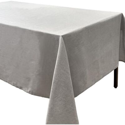 CALITEX Tovaglia in Cotone Bio Cotone Cina Grigio tinta unita CALITEX Tovaglia in Cotone Bio Cotone Cina Grigio tinta unita