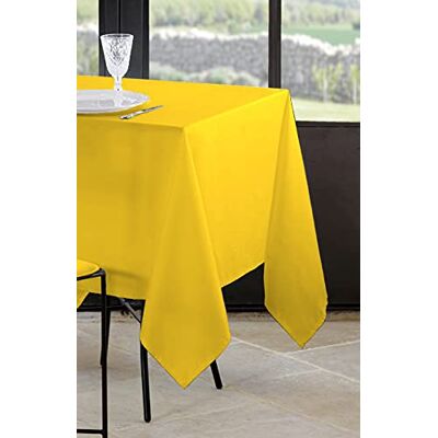 Stof Lovely CASA Tovaglia da 145 x 240 cm, 100% Poliestere, Colore Giallo, Modello Nelson, Rettangolare, Biancheria da tavola, Lavabile a 30 Gradi, qualità Eccezionale Stof Lovely CASA Tovaglia da 145 x 240 cm, 100% Poliestere, Colore Giallo, Modello Nelson, Rettangolare, Biancheria da tavola, Lavabile a 30 Gradi, qualità Eccezionale