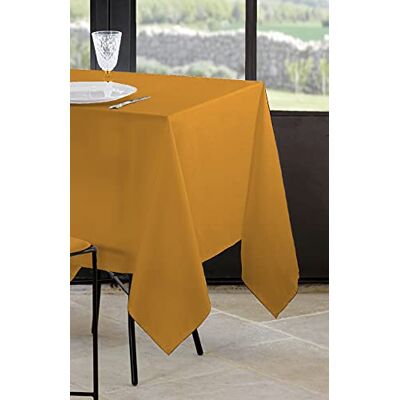 Stof Lovely CASA Tovaglia da 145 x 240 cm, 100% poliestere, colore curry, modello Nelson, rettangolare, biancheria da tavola, lavabile a 30 gradi, qualità eccezionale Stof Lovely CASA Tovaglia da 145 x 240 cm, 100% poliestere, colore curry, modello Nelson, rettangolare, biancheria da tavola, lavabile a 30 gradi, qualità eccezionale