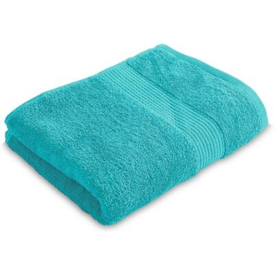 Le linge de Jules Telo da bagno, 90 x 150 cm, 100% cotone, 450 g/m2, colore: blu turchese Le linge de Jules Telo da bagno, 90 x 150 cm, 100% cotone, 450 g/m2, colore: blu turchese