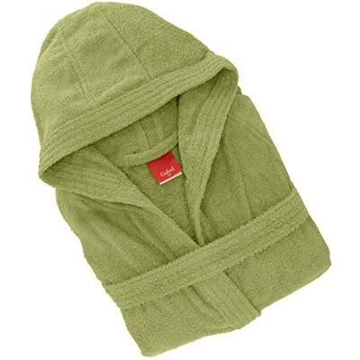 Gabel Accappatoio adulto unisex in spugna di puro cotone idrofilo, tinta unita, peso spugna 380 gr/mq, ampie tasche, cintura e pratico cappuccio, anche come vestaglia. Gabel Accappatoio adulto unisex in spugna di puro cotone idrofilo, tinta unita, peso spugna 380 gr/mq, ampie tasche, cintura e pratico cappuccio, anche come vestaglia.