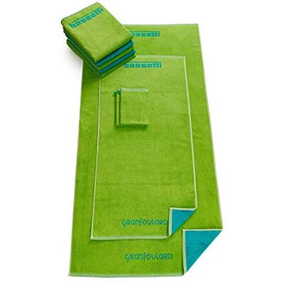 Bassetti SHADES Telo doccia in cotone, 70 x 140 cm, colore: Verde mela Bassetti SHADES Telo doccia in cotone, 70 x 140 cm, colore: Verde mela