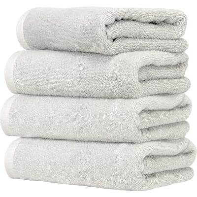 Ruggeri Set 4 Pezzi Asciugamani Bagno Ospiti, 40x50 cm, Cotone, Bianco Ruggeri Set 4 Pezzi Asciugamani Bagno Ospiti, 40x50 cm, Cotone, Bianco