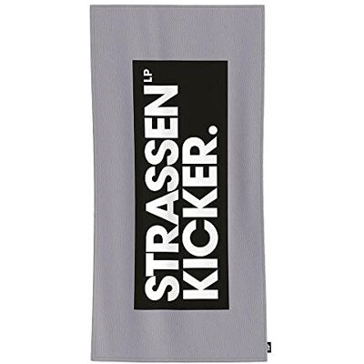Herding STRASSENKICKER Asciugamano, ca. 75x150 cm, 100% Cotone, Velour, Con Etichetta del Marchio, Made in Green, Grigio/Nero Herding STRASSENKICKER Asciugamano, ca. 75x150 cm, 100% Cotone, Velour, Con Etichetta del Marchio, Made in Green, Grigio/Nero