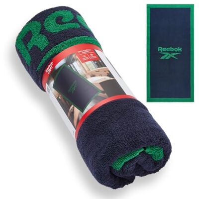 Reebok Prague Asciugamano Cotone Verde Nero – Telo Bagno Grande Morbido Asciugamani Palestra e Doccia Uomo e Donna Asciugamano Sportivo Asciugatura Rapida Mare, Piscina e Viaggio Reebok Prague Asciugamano Cotone Verde Nero – Telo Bagno Grande Morbido Asciugamani Palestra e Doccia Uomo e Donna Asciugamano Sportivo Asciugatura Rapida Mare, Piscina e Viaggio