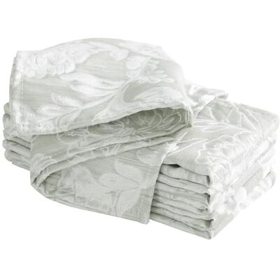 Laura Ashley Annaleigh Tovaglia in tessuto jacquard, resistente alle pieghe, per cene, vacanze, feste, matrimoni o banchetti, set di 6 tovaglioli, colore: salvia Laura Ashley Annaleigh Tovaglia in tessuto jacquard, resistente alle pieghe, per cene, vacanze, feste, matrimoni o banchetti, set di 6 tovaglioli, colore: salvia