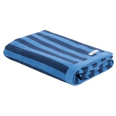 TOM TAILOR Asciugamano da Doccia, 70x140 cm, 100% Cotone/Spugna, Con Appendino, COLOR ASCIUGAMANI MEDIUM STRIPES Blue (Dark Navy & Cool Blue) TOM TAILOR Asciugamano da Doccia, 70x140 cm, 100% Cotone/Spugna, Con Appendino, COLOR ASCIUGAMANI MEDIUM STRIPES Blue (Dark Navy & Cool Blue)