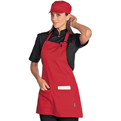 ISACCO Grembiule Piccadilly Rosso, Rosso, 65% Poliestere 35% Cotone ISACCO Grembiule Piccadilly Rosso, Rosso, 65% Poliestere 35% Cotone