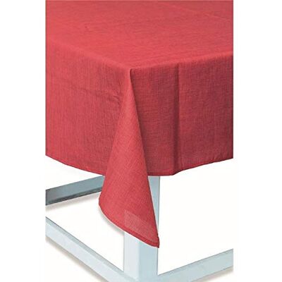 GALILEO Casa tovaglia 140x180 Rossa antimacchia, Poliestere, Rosso, No GALILEO Casa tovaglia 140x180 Rossa antimacchia, Poliestere, Rosso, No