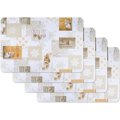 Venilia Vénilia Tovagliette stampate Snow white, Tovagliette da Tavola, Tovaglietta per sala da pranzo, a prova di cibo, 4 pezzi, 30 x 45 cm Venilia Vénilia Tovagliette stampate Snow white, Tovagliette da Tavola, Tovaglietta per sala da pranzo, a prova di cibo, 4 pezzi, 30 x 45 cm
