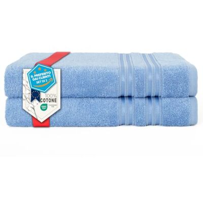 Hammetex Teli Doccia Set da 2 70x140 cm – Asciugamani da Bagno 100% Cotone Spugna – Certificati OEKO-TEX – Morbidi, Assorbenti – con Asola per Appendere Hammetex Teli Doccia Set da 2 70x140 cm – Asciugamani da Bagno 100% Cotone Spugna – Certificati OEKO-TEX – Morbidi, Assorbenti – con Asola per Appendere