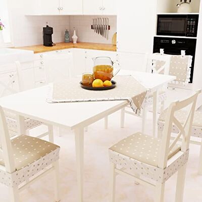 PETTI Artigiani Italiani Centrotavola, Centrotavola Moderno, Centrotavola Cucina e Soggiorno, 1pz Centrotavola in Cotone 90x90 cm Cuoricini Beige 100% Made in Italy PETTI Artigiani Italiani Centrotavola, Centrotavola Moderno, Centrotavola Cucina e Soggiorno, 1pz Centrotavola in Cotone 90x90 cm Cuoricini Beige 100% Made in Italy