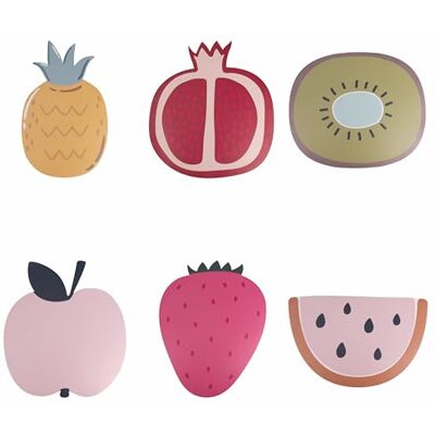 Tivoli SET 6 Tovaglietta frutta in pvc, Fruit Life Tivoli SET 6 Tovaglietta frutta in pvc, Fruit Life