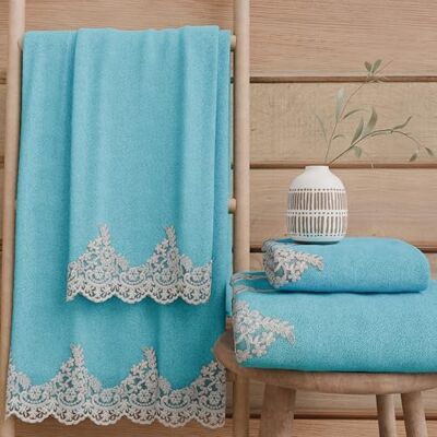 PETTI Artigiani Italiani Asciugamani Bagno in 100% Spugna di Cotone, Set Asciugamani 1+1, 2 Pezzi 1 Asciugamano Viso e 1 Asciugamano Mani, Turchese PETTI Artigiani Italiani Asciugamani Bagno in 100% Spugna di Cotone, Set Asciugamani 1+1, 2 Pezzi 1 Asciugamano Viso e 1 Asciugamano Mani, Turchese