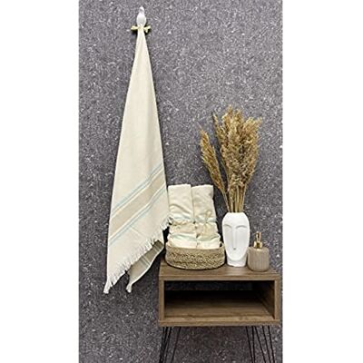 Questo Casa Telo mare 16/1 Bamboo Aphrodisia in tessuto jacquard ad asciugatura rapida, 330 g/m², 80 x 150 cm, 1 pezzo, naturale beige Questo Casa Telo mare 16/1 Bamboo Aphrodisia in tessuto jacquard ad asciugatura rapida, 330 g/m², 80 x 150 cm, 1 pezzo, naturale beige