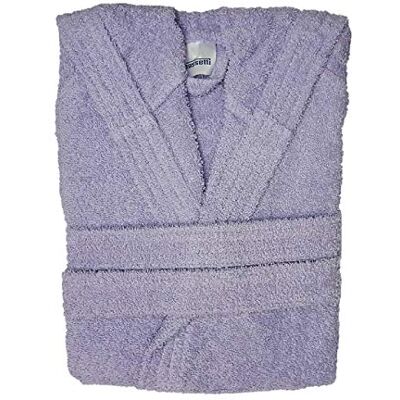 Bassetti Time Accappatoio Spugna con Cappuccio Uomo Donna da 360 gr/mq, Glicine, M Bassetti Time Accappatoio Spugna con Cappuccio Uomo Donna da 360 gr/mq, Glicine, M