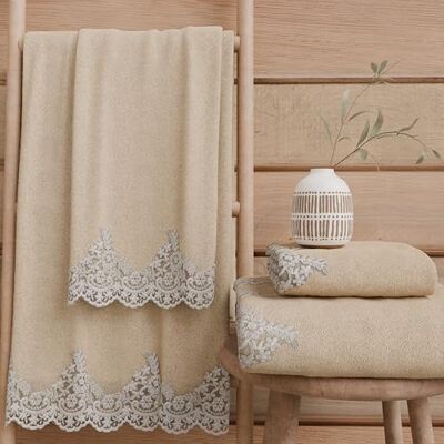 PETTI Artigiani Italiani Asciugamani Bagno in 100% Spugna di Cotone, Set Asciugamani 1+1, 2 Pezzi 1 Asciugamano Viso e 1 Asciugamano Mani, Beige PETTI Artigiani Italiani Asciugamani Bagno in 100% Spugna di Cotone, Set Asciugamani 1+1, 2 Pezzi 1 Asciugamano Viso e 1 Asciugamano Mani, Beige