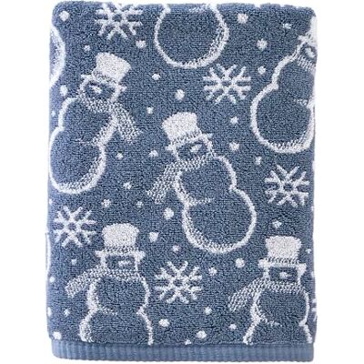 SKL Home Asciugamano da bagno con pupazzi di neve SKL Home Asciugamano da bagno con pupazzi di neve