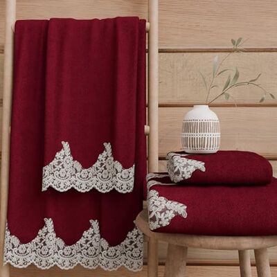 PETTI Artigiani Italiani Asciugamani Bagno in 100% Spugna di Cotone, Set Asciugamani 1+1, 2 Pezzi 1 Asciugamano Viso e 1 Asciugamano Mani, Bordeaux PETTI Artigiani Italiani Asciugamani Bagno in 100% Spugna di Cotone, Set Asciugamani 1+1, 2 Pezzi 1 Asciugamano Viso e 1 Asciugamano Mani, Bordeaux