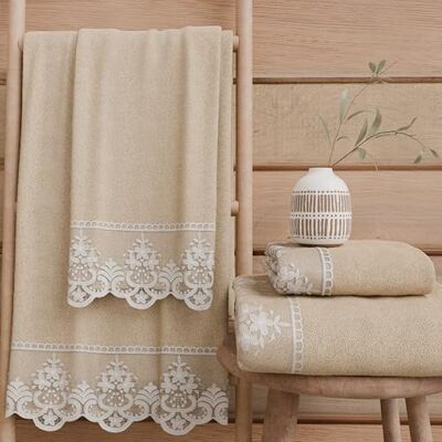 PETTI Artigiani Italiani Asciugamani Bagno in 100% Spugna di Cotone, Set Asciugamani 1+1, 2 Pezzi 1 Asciugamano Viso e 1 Asciugamano Mani, Beige PETTI Artigiani Italiani Asciugamani Bagno in 100% Spugna di Cotone, Set Asciugamani 1+1, 2 Pezzi 1 Asciugamano Viso e 1 Asciugamano Mani, Beige