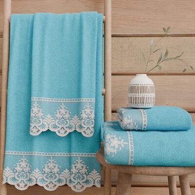 PETTI Artigiani Italiani Asciugamani Bagno in 100% Spugna di Cotone, Set Asciugamani 1+1, 2 Pezzi 1 Asciugamano Viso e 1 Asciugamano Mani, Turchese PETTI Artigiani Italiani Asciugamani Bagno in 100% Spugna di Cotone, Set Asciugamani 1+1, 2 Pezzi 1 Asciugamano Viso e 1 Asciugamano Mani, Turchese