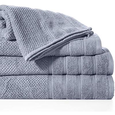Eurofirany Design91 Pop Spugna 100% Cotone Asciugamano Bagno, Argento, 70 x 140 cm Eurofirany Design91 Pop Spugna 100% Cotone Asciugamano Bagno, Argento, 70 x 140 cm