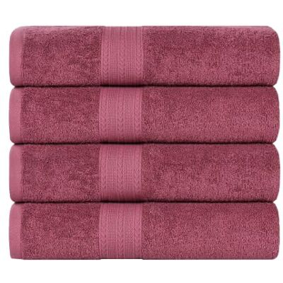Superior Set di Teli da Bagno ecologici, Cotone, Palissandro, 86,4 x 172,7 cm, 2 Pezzi Superior Set di Teli da Bagno ecologici, Cotone, Palissandro, 86,4 x 172,7 cm, 2 Pezzi