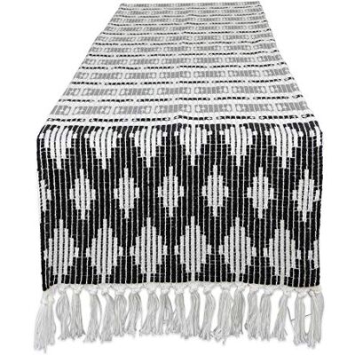 DII Southwest, runner da tavola in cotone, nero/grigio DII Southwest, runner da tavola in cotone, nero/grigio