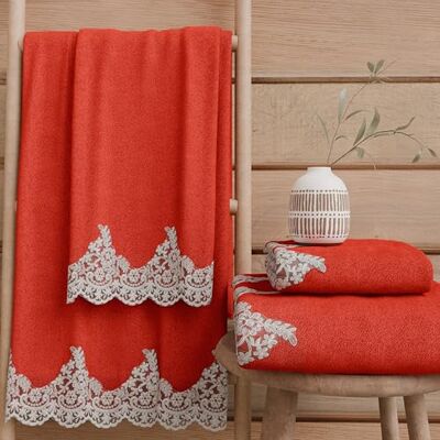PETTI Artigiani Italiani Asciugamani Bagno in 100% Spugna di Cotone, Set Asciugamani 1+1, 2 Pezzi 1 Asciugamano Viso e 1 Asciugamano Mani, Rosso PETTI Artigiani Italiani Asciugamani Bagno in 100% Spugna di Cotone, Set Asciugamani 1+1, 2 Pezzi 1 Asciugamano Viso e 1 Asciugamano Mani, Rosso