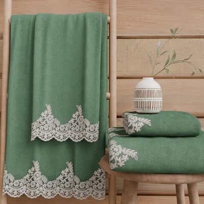 PETTI Artigiani Italiani Asciugamani Bagno in 100% Spugna di Cotone, Set Asciugamani 1+1, 2 Pezzi 1 Asciugamano Viso e 1 Asciugamano Mani, Verde Smeraldo PETTI Artigiani Italiani Asciugamani Bagno in 100% Spugna di Cotone, Set Asciugamani 1+1, 2 Pezzi 1 Asciugamano Viso e 1 Asciugamano Mani, Verde Smeraldo