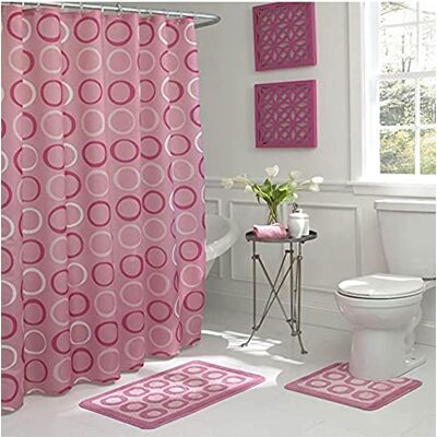 Creative Bath Fusion Terrell Set Doccia da 15 Pezzi, Colore: Rosa Antico Creative Bath Fusion Terrell Set Doccia da 15 Pezzi, Colore: Rosa Antico
