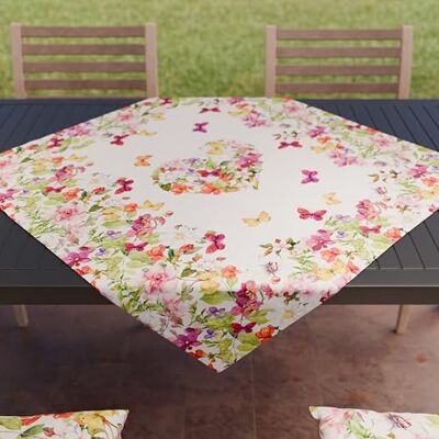 PETTI Artigiani Italiani Accessori Tessili da Cucina, Centrotavola Moderno 90x90 cm in Microfibra, Tovaglia Centro Tavola Elegante in Stampa Digitale Farfalle, 100% Made in Italy PETTI Artigiani Italiani Accessori Tessili da Cucina, Centrotavola Moderno 90x90 cm in Microfibra, Tovaglia Centro Tavola Elegante in Stampa Digitale Farfalle, 100% Made in Italy