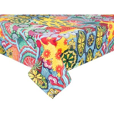 Excelsa Afrika Tovaglia Rettangolare, 70% Cotone, 30% Poliestere, Cm. 140 x 180, Lavabile in Lavatrice Excelsa Afrika Tovaglia Rettangolare, 70% Cotone, 30% Poliestere, Cm. 140 x 180, Lavabile in Lavatrice