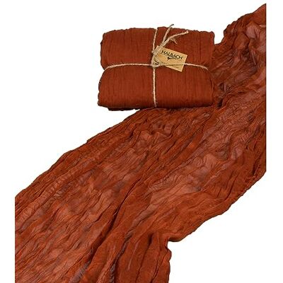 Halbach Seidenbänder Runner da tavolo, larghezza: 70 cm, lunghezza: 300 cm, lavabile, per matrimoni, compleanni o come decorazione da tavolo, tovaglia sottile in cotone, colore: Cognac Halbach Seidenbänder Runner da tavolo, larghezza: 70 cm, lunghezza: 300 cm, lavabile, per matrimoni, compleanni o come decorazione da tavolo, tovaglia sottile in cotone, colore: Cognac