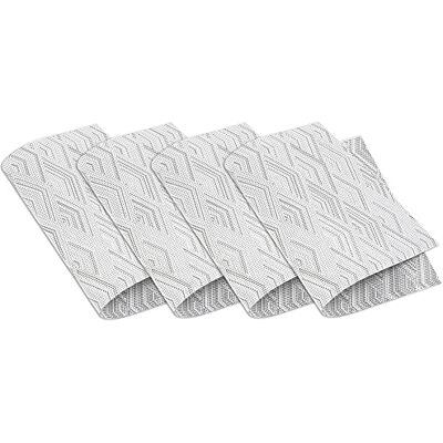 Venilia Set di 4 tovagliette in tessuto per sala da pranzo, motivo trapezio, colore grigio, 45 x 30 cm, 59046 Venilia Set di 4 tovagliette in tessuto per sala da pranzo, motivo trapezio, colore grigio, 45 x 30 cm, 59046