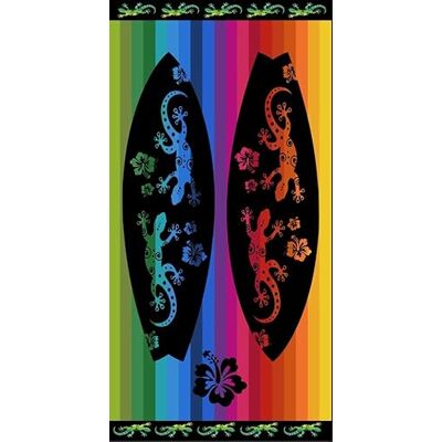 Miracle Home . Asciugamano in cotone Surf-Flores 100% cotone egiziano, 90 x 165, multicolore, 12007 Miracle Home . Asciugamano in cotone Surf-Flores 100% cotone egiziano, 90 x 165, multicolore, 12007