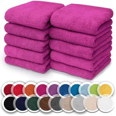 NatureMark Set da 10 panni in spugna per viso e mani – 100% cotone, morbidi e assorbenti – 30×30 cm, Rosa NatureMark Set da 10 panni in spugna per viso e mani – 100% cotone, morbidi e assorbenti – 30×30 cm, Rosa