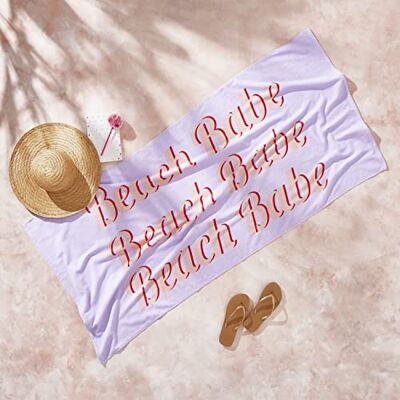 Asciugamano da Spiaggia in Cotone Beach Babe di Sassy B - Asciugamano da Spiaggia Asciugamano da Spiaggia in Cotone Beach Babe di Sassy B - Asciugamano da Spiaggia