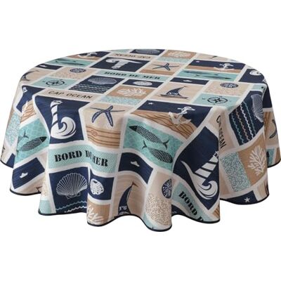 Le linge de Jules Tovaglia antimacchia bordo mare, ovale, 150 x 240 cm Le linge de Jules Tovaglia antimacchia bordo mare, ovale, 150 x 240 cm