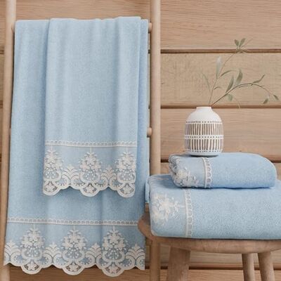 PETTI Artigiani Italiani Asciugamani Bagno in 100% Spugna di Cotone, Set Asciugamani 1+1, 2 Pezzi 1 Asciugamano Viso e 1 Asciugamano Mani, Celeste PETTI Artigiani Italiani Asciugamani Bagno in 100% Spugna di Cotone, Set Asciugamani 1+1, 2 Pezzi 1 Asciugamano Viso e 1 Asciugamano Mani, Celeste