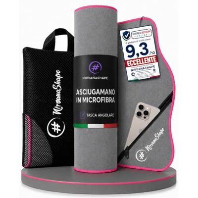 NirvanaShape Asciugamano in microfibra, asciugamani in microfibra da bagno, da viaggio, da spiaggia e per lo sport (palestra, spiaggia), M 120 x 60 cm NirvanaShape Asciugamano in microfibra, asciugamani in microfibra da bagno, da viaggio, da spiaggia e per lo sport (palestra, spiaggia), M 120 x 60 cm
