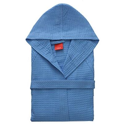 Gabel Golf Accappatoio con Cappuccio, Cotone, Celeste, S Gabel Golf Accappatoio con Cappuccio, Cotone, Celeste, S