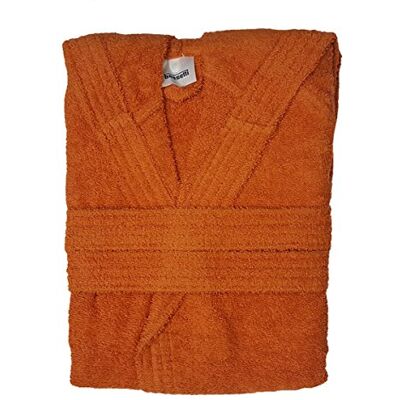 Bassetti Time Accappatoio Spugna con Cappuccio Uomo Donna Unisex da 360 g/mq (XXL, Arancio) Bassetti Time Accappatoio Spugna con Cappuccio Uomo Donna Unisex da 360 g/mq (XXL, Arancio)