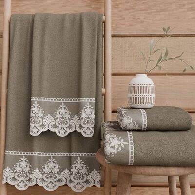 PETTI Artigiani Italiani Asciugamani Bagno in 100% Spugna di Cotone, Set Asciugamani 1+1, 2 Pezzi 1 Asciugamano Viso e 1 Asciugamano Mani, Fango PETTI Artigiani Italiani Asciugamani Bagno in 100% Spugna di Cotone, Set Asciugamani 1+1, 2 Pezzi 1 Asciugamano Viso e 1 Asciugamano Mani, Fango