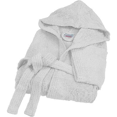 Bassetti Accappatoio 100% Spugna di Puro Cotone Tinta Unita Lungo con Cappuccio e Tasche Altamente Assorbente Adulto Unisex vari colori e taglie da S a 5XL Bassetti Accappatoio 100% Spugna di Puro Cotone Tinta Unita Lungo con Cappuccio e Tasche Altamente Assorbente Adulto Unisex vari colori e taglie da S a 5XL