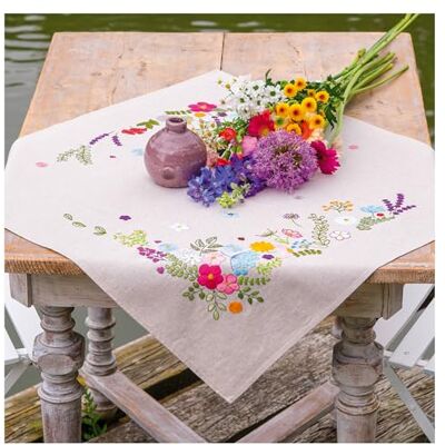 Vervaco Kit Ricamo Prestampato Tovaglia PRIMAVERA BRILLANTE Set Ricamo Biancheria Da Tavola ca. 72 x 72 cm Set Fai Da Te Creativo Size Kit Hobby Creativi Adulti Casa Decor Embroidery Vervaco Kit Ricamo Prestampato Tovaglia PRIMAVERA BRILLANTE Set Ricamo Biancheria Da Tavola ca. 72 x 72 cm Set Fai Da Te Creativo Size Kit Hobby Creativi Adulti Casa Decor Embroidery