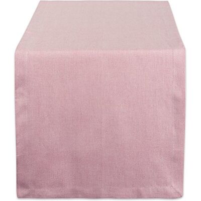 DII Chambray Kitchen Collezione da Tavolo da Cucina, Cotone, Rosa, 14x72 DII Chambray Kitchen Collezione da Tavolo da Cucina, Cotone, Rosa, 14x72